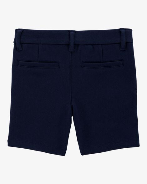 Product image 3 of Toddler 2-Pack Ponte Knit Uniform Shorts - Navy