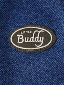 Blue - Baby Little Buddy Snap-Up Denim Jumpsuit - Blue, Selected