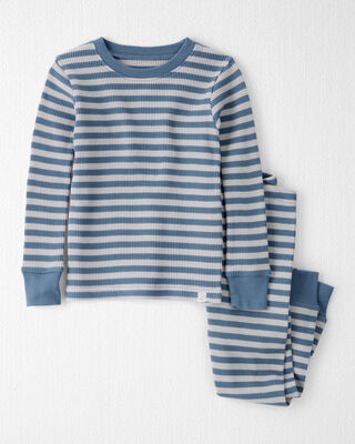 Product image 1 of Toddler Striped Waffle Knit Pajamas Made with Organic Cotton