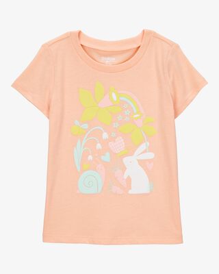 Product image 1 of Toddler Bunny Short-Sleeve Graphic Tee - Pink