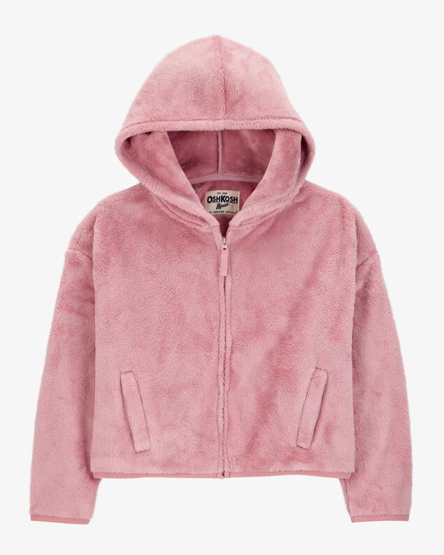 Product image 1 of Kid Sherpa Uniform Hooded Jacket- Pink