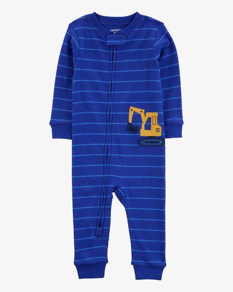 Product image 1 of Toddler 1-Piece Construction 100% Cotton Footless Pajamas