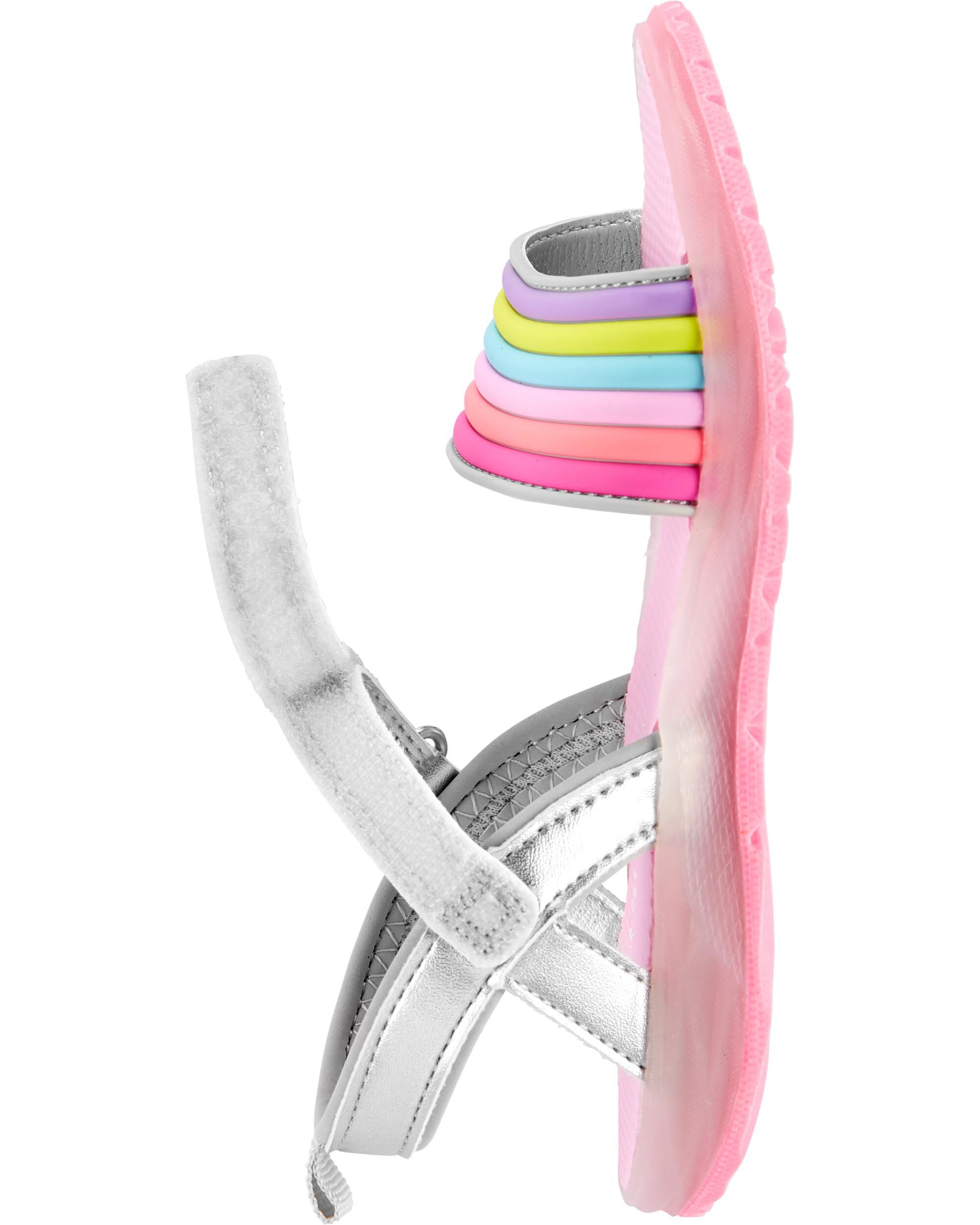 carter's rainbow light up sandals