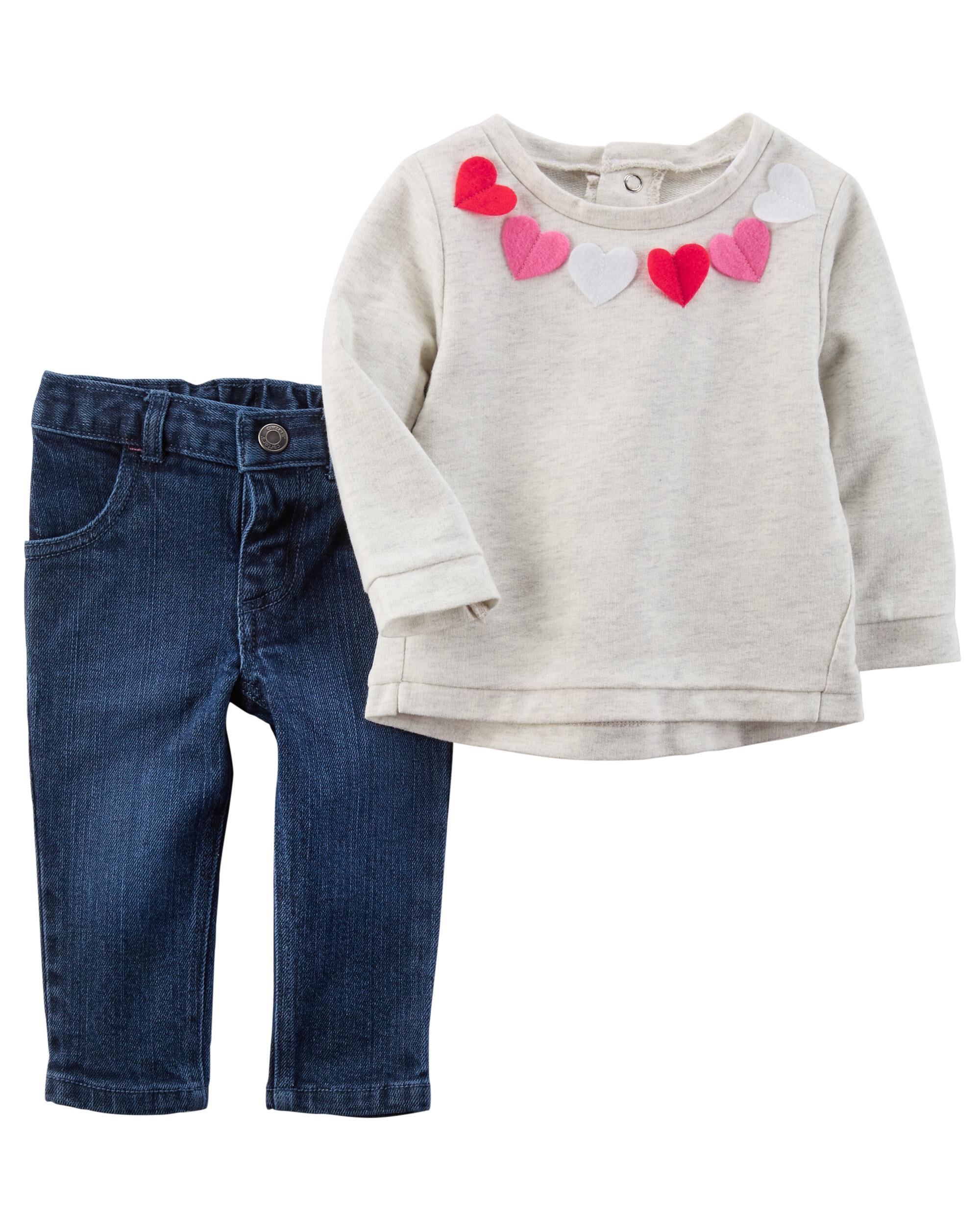 carters jean dress