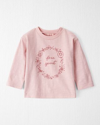 Product image 1 of Baby Girl Organic Cotton Free Spirit Long-Sleeve Jersey Tee