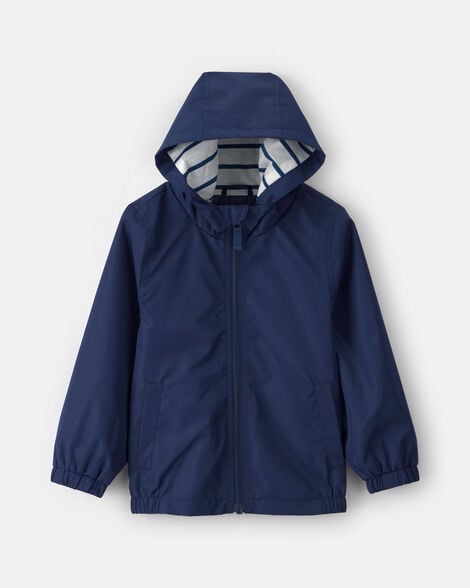 toddler boy windbreaker - navy blue
