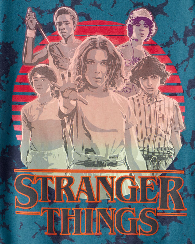 Product image 2 of Kid Stranger Things Tie-Dye Short-Sleeve Graphic Tee - Black