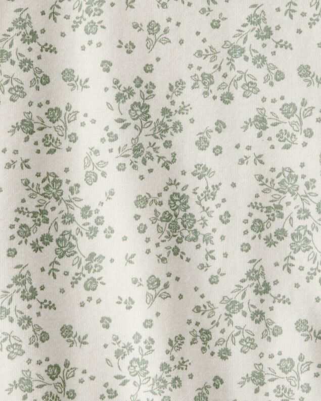 Product image 2 of Baby Ribbed Floral Short-Sleeve Bodysuit