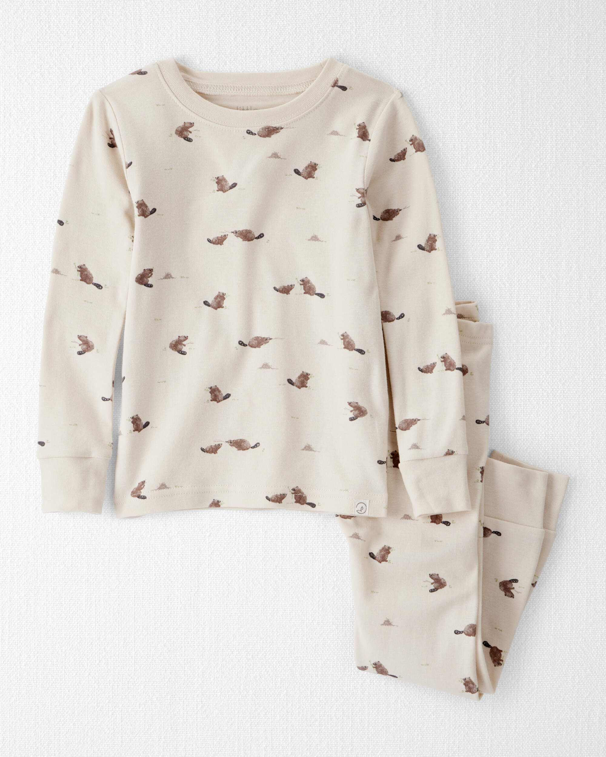 Toddler Organic Cotton Pajamas Beaver Creek Print