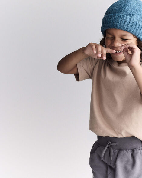 Toddler Short-Sleeve Relaxed Tee - Mauve