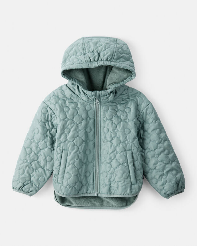 Product image 1 of Toddler Girl Floral Quilted Long-Sleeve Midweight Jacket - Green