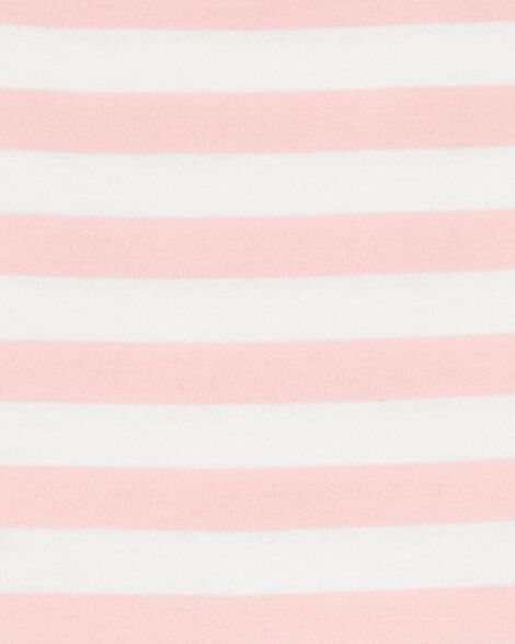  Product image 3 of Kid Striped Short-Sleeve Dress-Pink