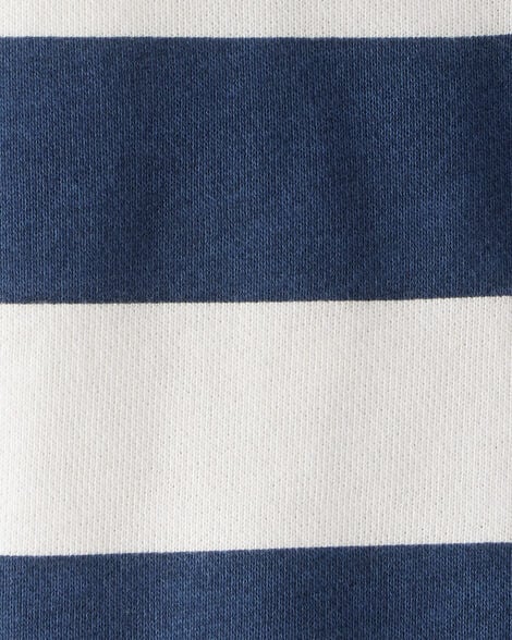 Toddler Organic Cotton Henley Top in Stripes