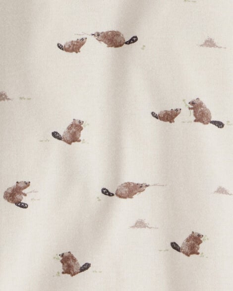 Toddler 2-Piece Organic Cotton Safari-Print Pajamas
