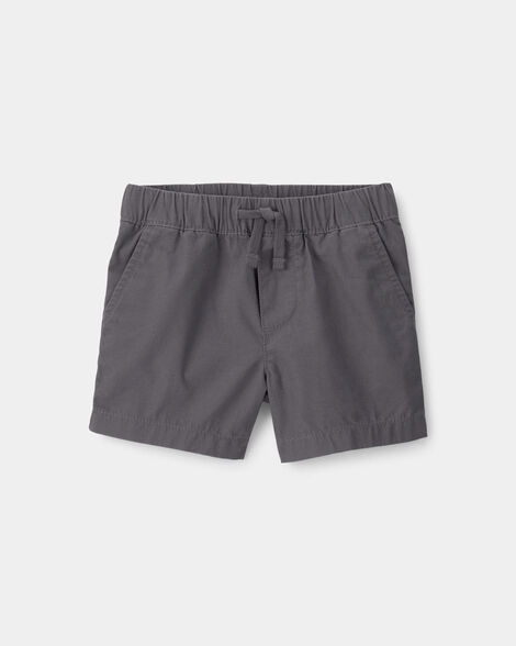 baby boy canvas shorts - grey