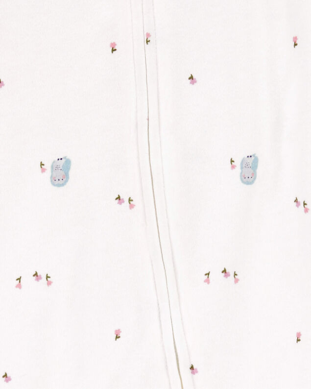 Product image 2 of Baby Girl Owl 2-Way Zip Cotton Sleep & Play Pajamas