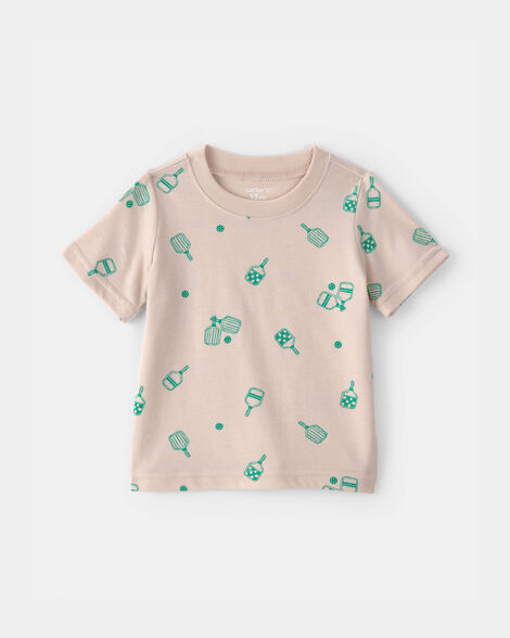 baby pickleball t-shirt - brown