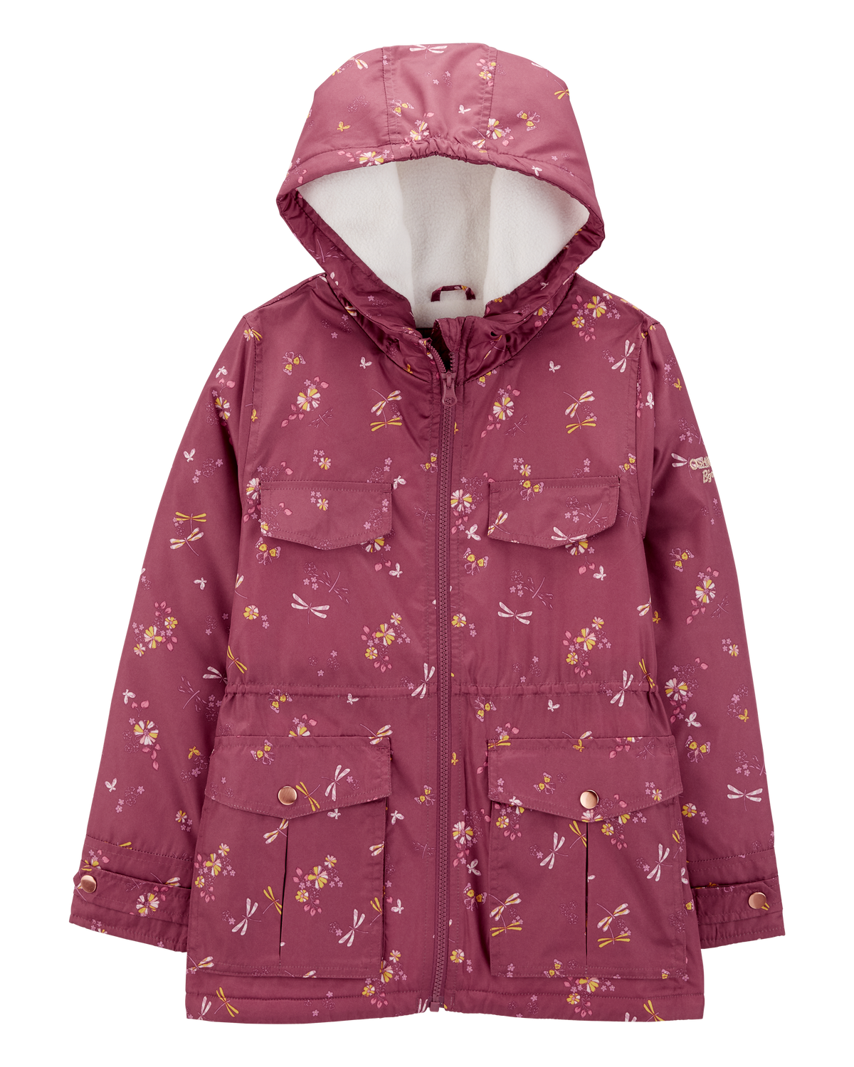 Kid Dragonfly Print Fleece-Lined Midweight Jacket - OshKosh Kid Dragonfly Print Fleece-Lined Midweight Jacket - OshKosh