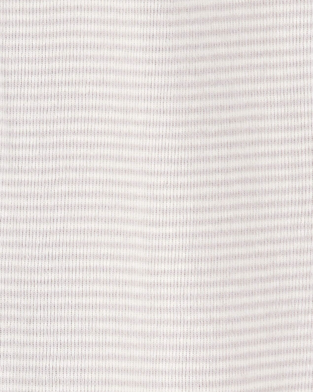 Product image 2 of Baby 2-Pack Striped Elephant 2-Way Zip Cotton Sleep & Play Pajamas - Grey
