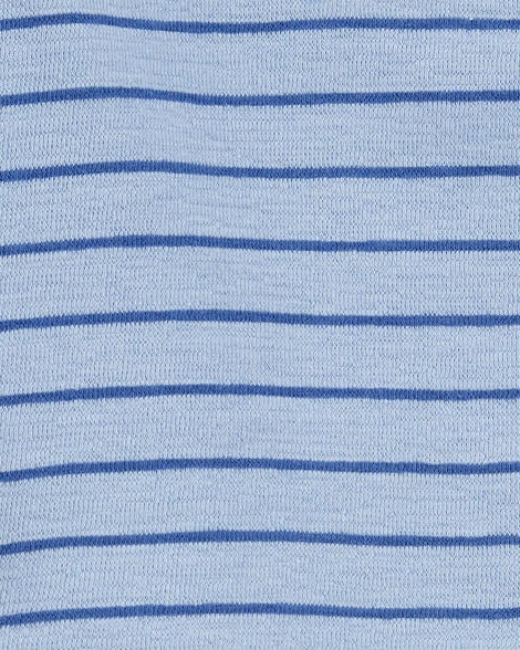  Product image 2 of Toddler 2-Piece Striped Henley Outfit Set - Blue