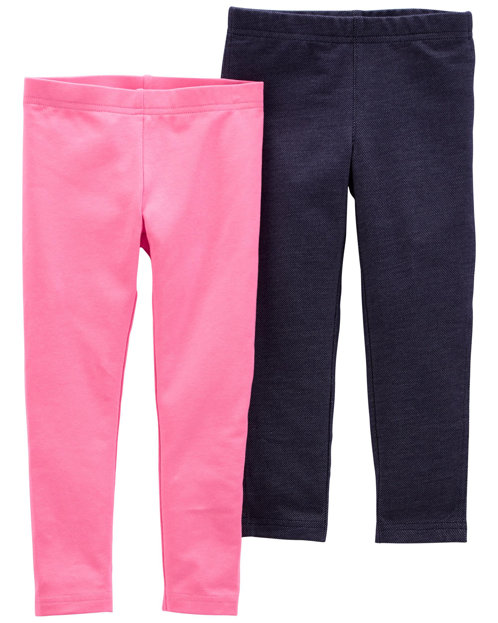 Baby 2 Pack Pink Navy Leggings Carter s Carter s