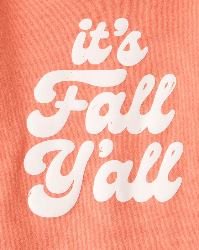 Product image 2 of Toddler Girl It's Fall Y'all Long-Sleeve Graphic Tee - Orange