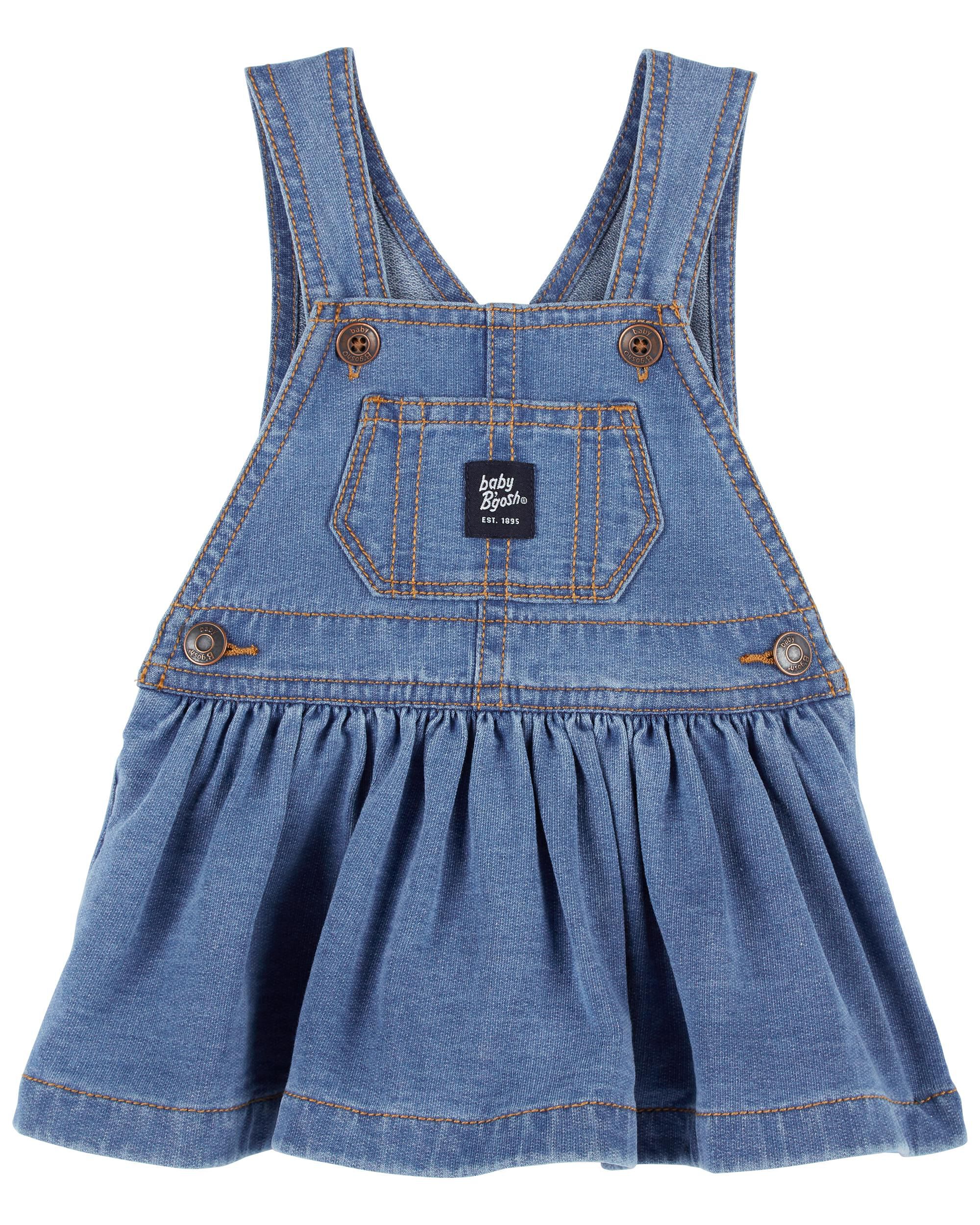 Baby Knit-Like Denim Jumper Dress - OshKosh | Carter's