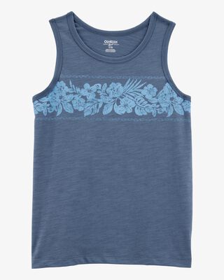 Product image 1 of Kid Tropical Print Tank - Blue