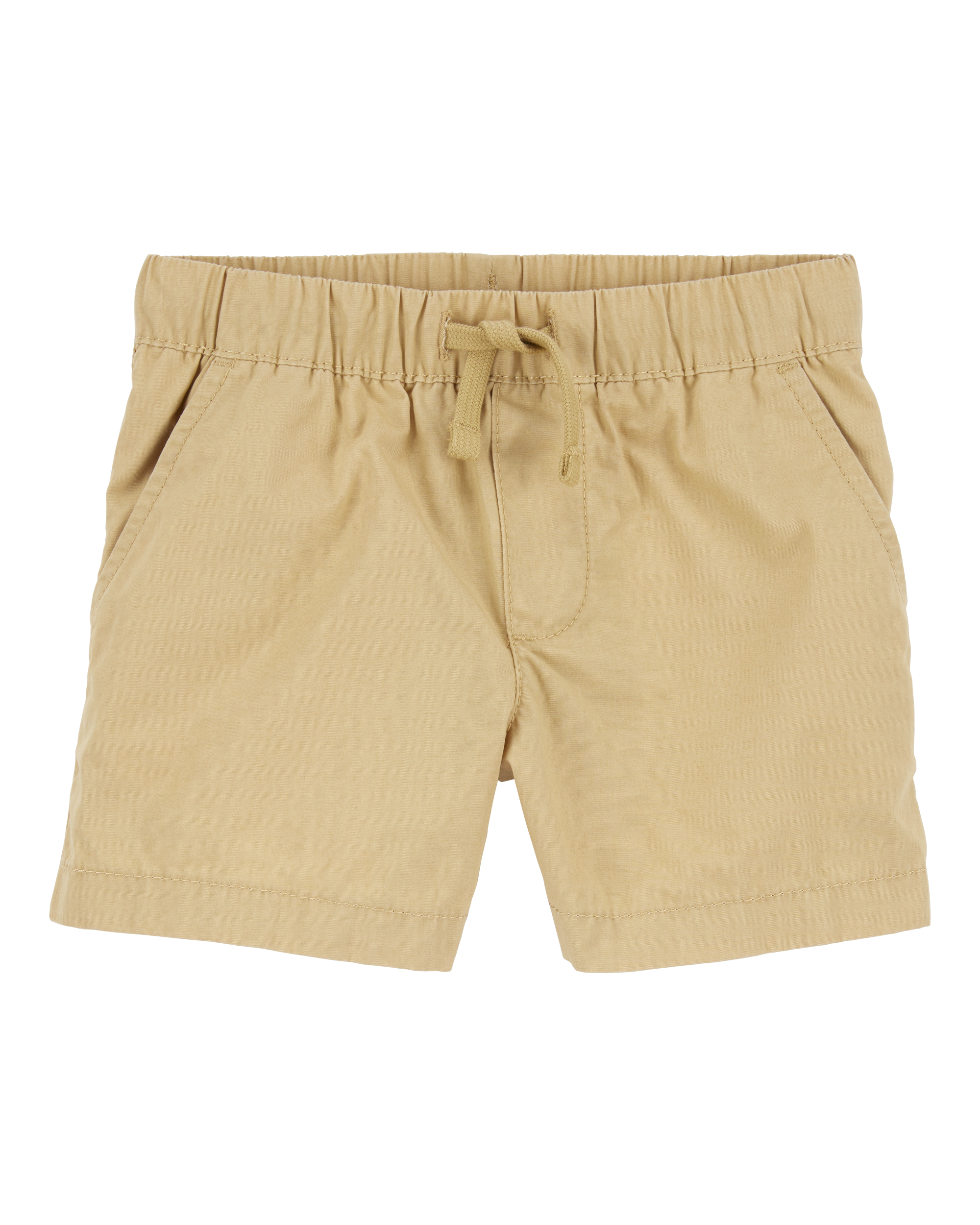 Toddler Pull-On Poplin Shorts - Khaki
