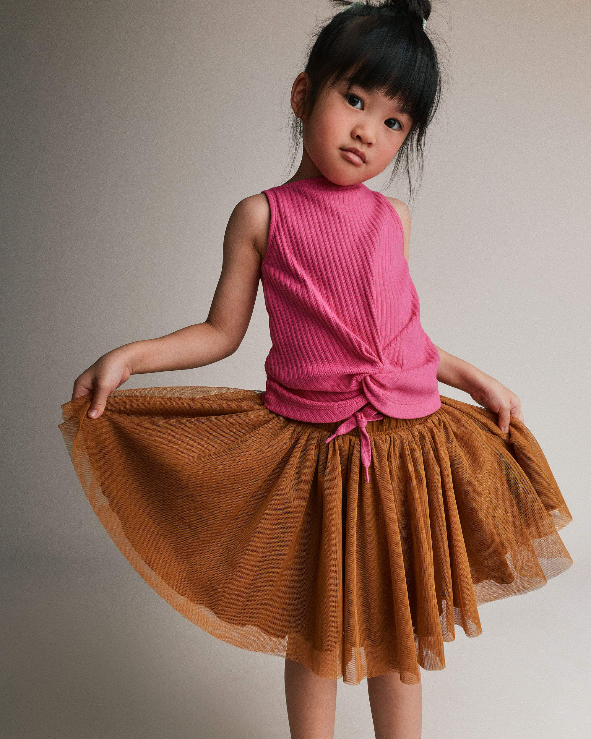 Otter Avenue Toddler Girl Avenue Twirl Mini Skirt with Tulle 12M Golden Yellow 26$