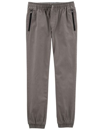 Kid Stretch Canvas Pull-On Joggers