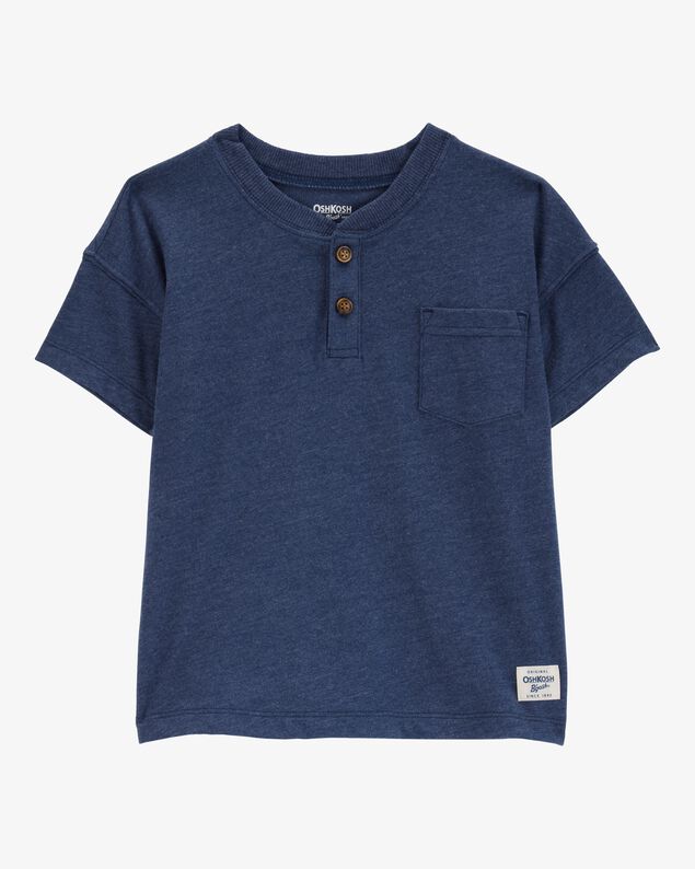 Product image 1 of Toddler Pocket Henley Tee - Navy