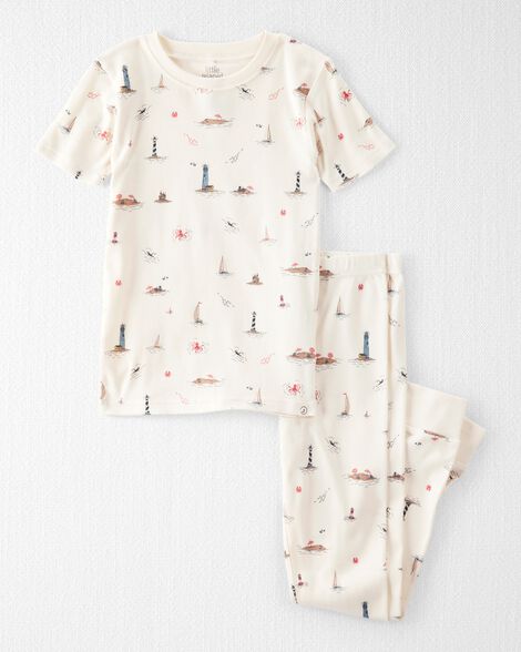 Product image 1 of Kid Organic Cotton Pajamas in Coastal Vacation