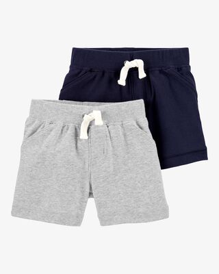 Product image 1 of Baby 2-Pack Cotton Pull-On Shorts