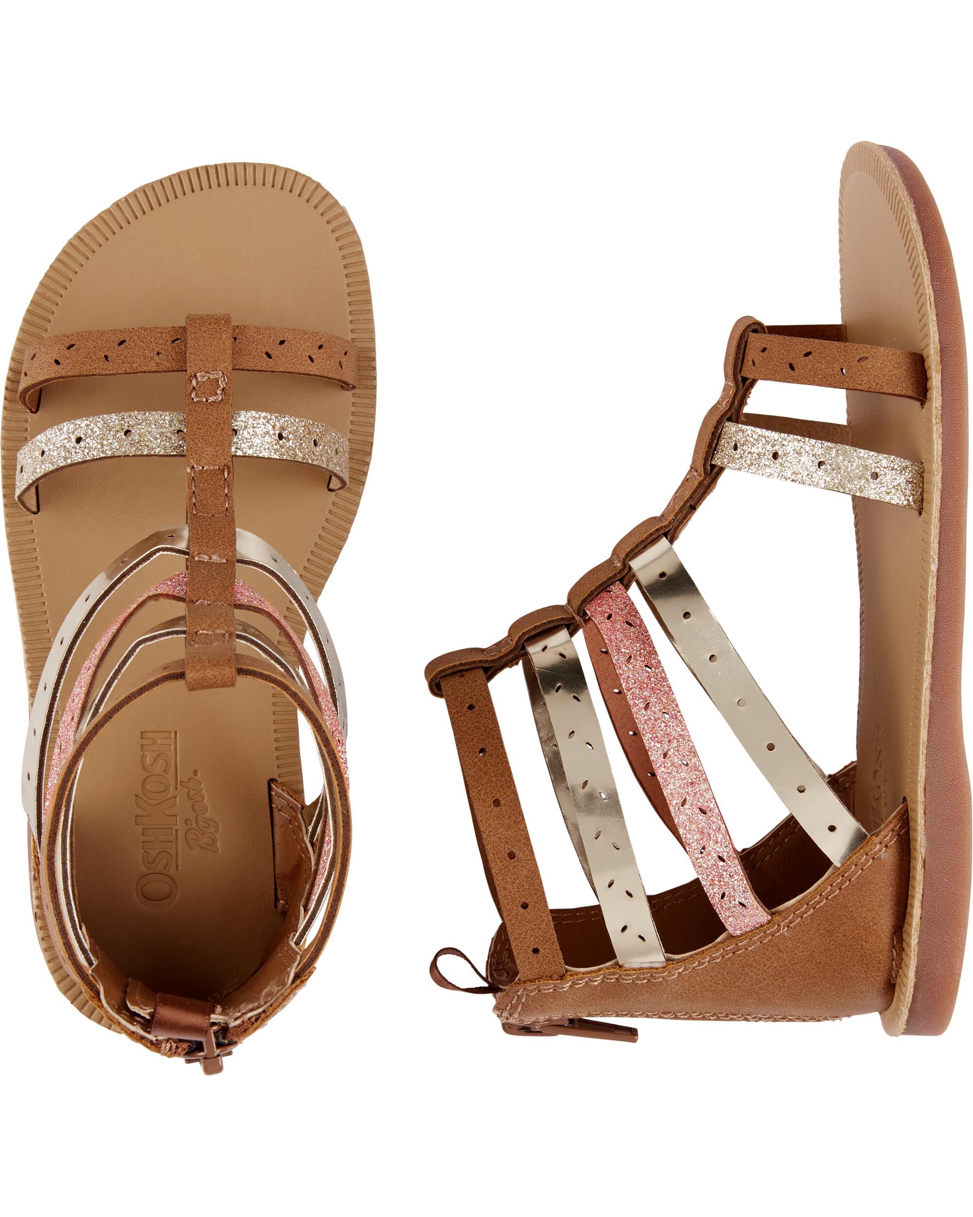 carter's metallic play sandals