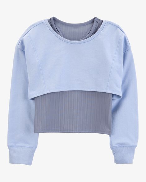  Product image 1 of Kid 2-Piece Active Cropped Pullover and Tank Set