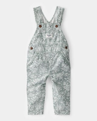 Product image 1 of Baby Floral Print Overalls - Green