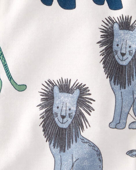  Product image 3 of Baby Organic Cotton 1-Piece Pajamas in Wildlife Print