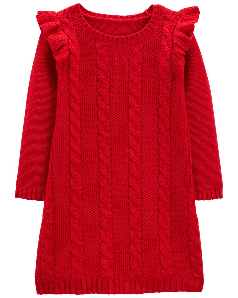 Kid Red Cable Knit Sweater Dress Carters Com