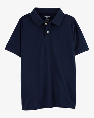 Kid Pique Uniform Polo Shirt - White