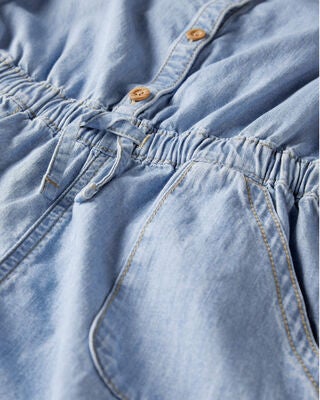 Product image 2 of Kid Organic Cotton Chambray Romper