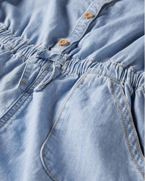  Product image 2 of Kid Organic Cotton Chambray Romper