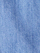 Blue Ozone Wash - Baby Organic Cotton Chambray Cargo Pants, Selected
