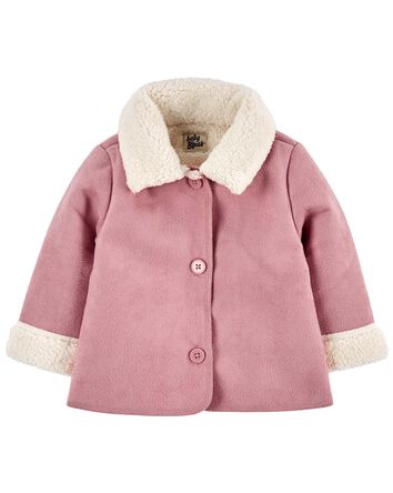 Baby Sherpa Faux Suede Jacket