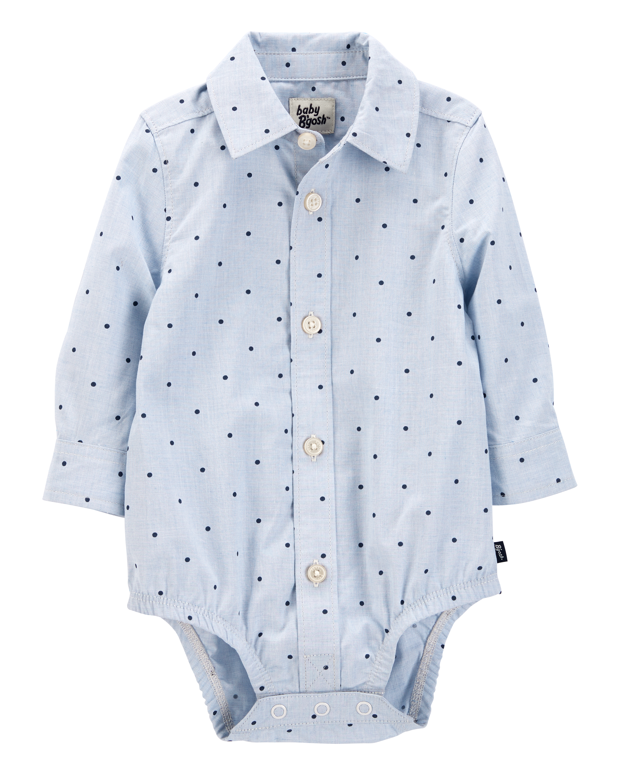 Baby Polka Dot Button-Front Bodysuit