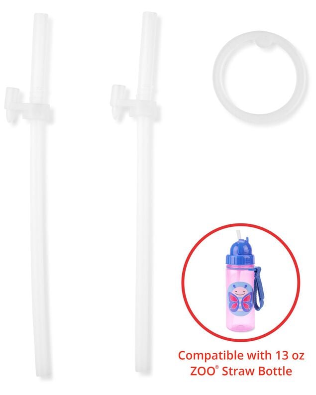 Product image 1 of Zoo Straw Bottle (13 oz) Extra Straws - 2-Pack