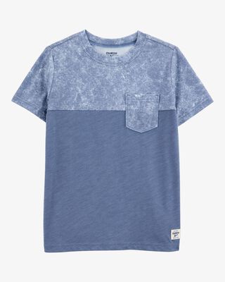 Product image 1 of Kid Solid Short-Sleeve Pocket Tee - Blue