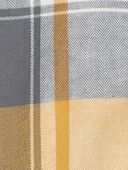 Yellow - Baby Plaid Herringbone Button-Down Shirt , Selected