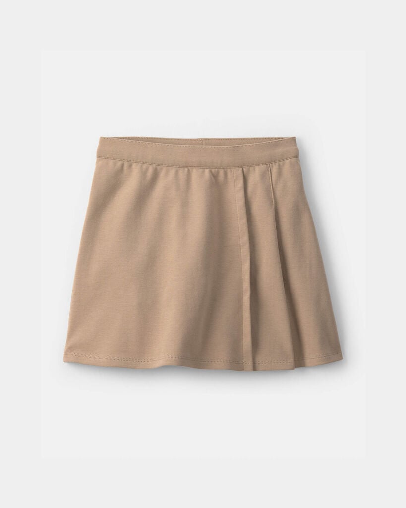 OshKosh B'gosh Girls Uniform Ponte Skort 10 Khaki