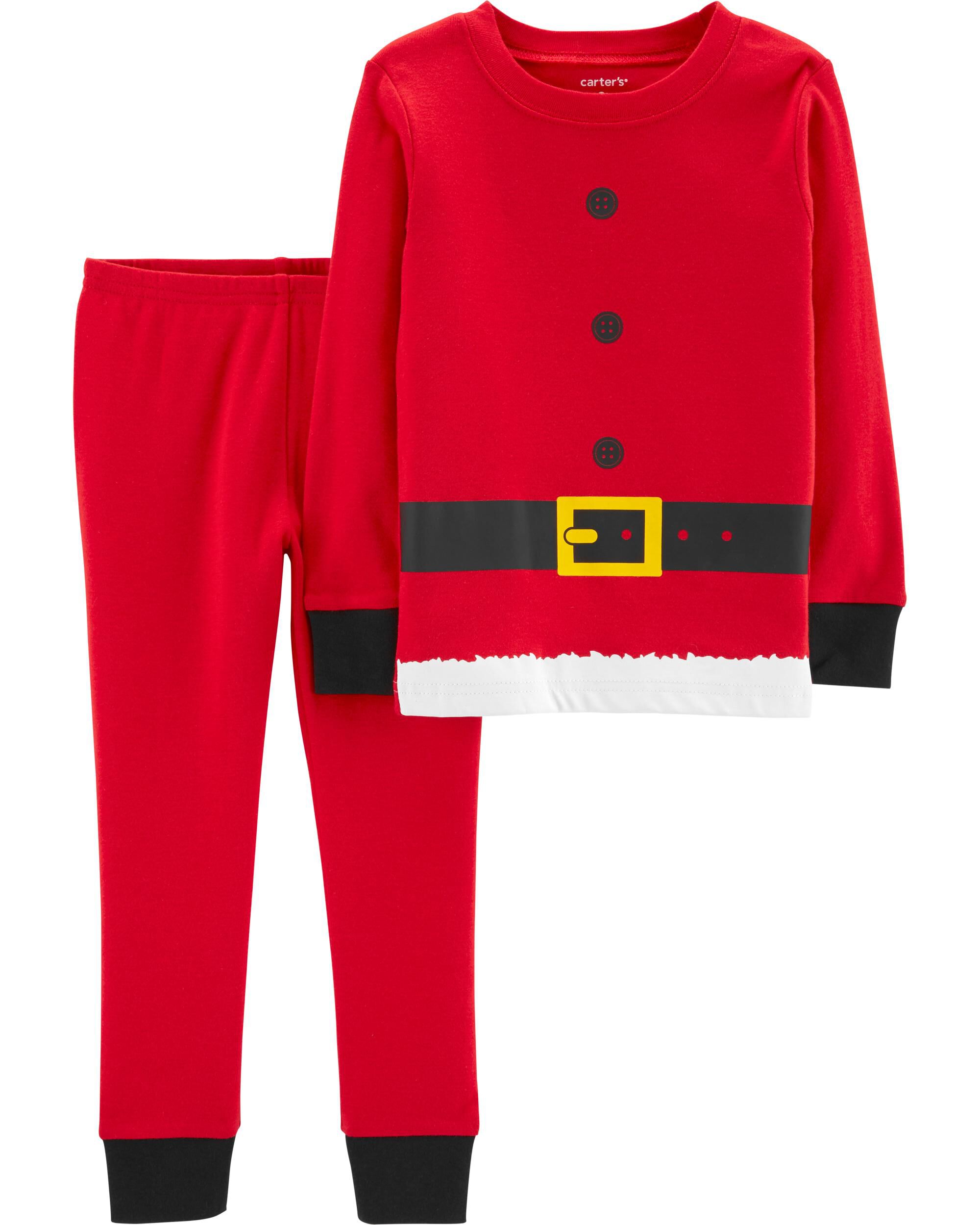 Santa pjs for kids clearance